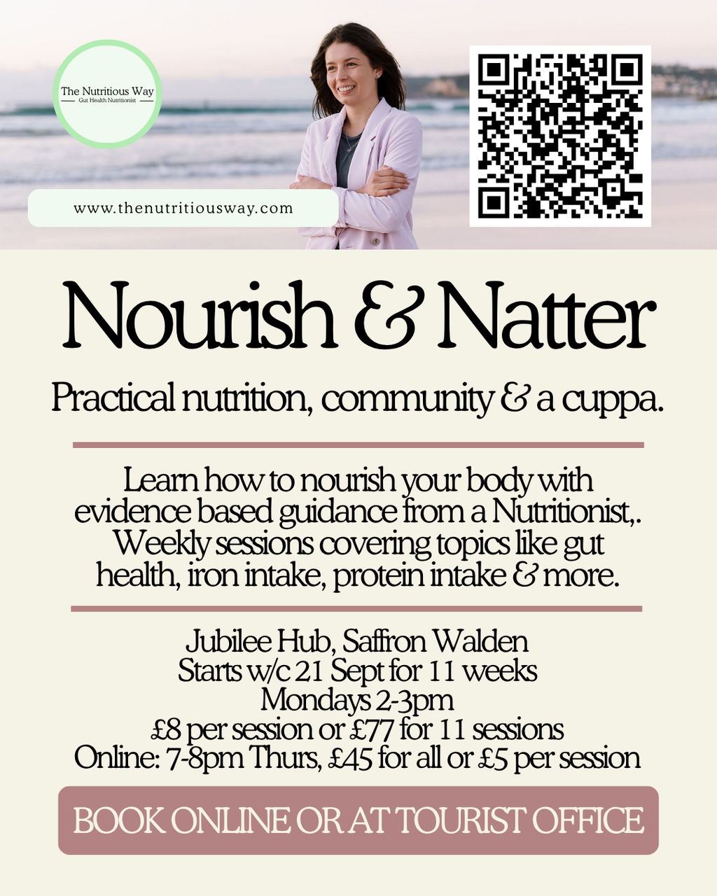 Nourish & Natter Workshop - Saffron Walden or Online